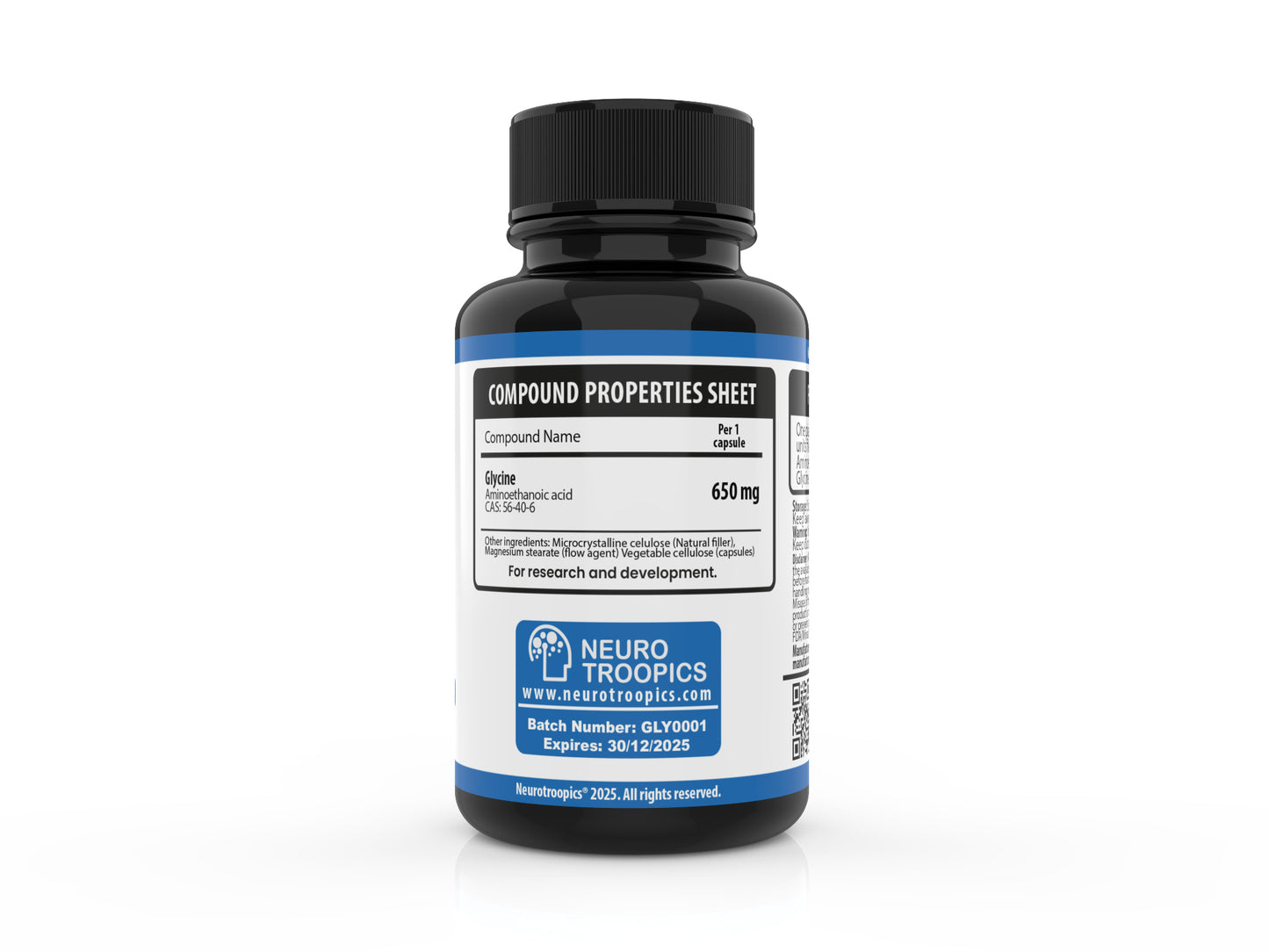 Glicina 650 Mg - 90 Cápsulas