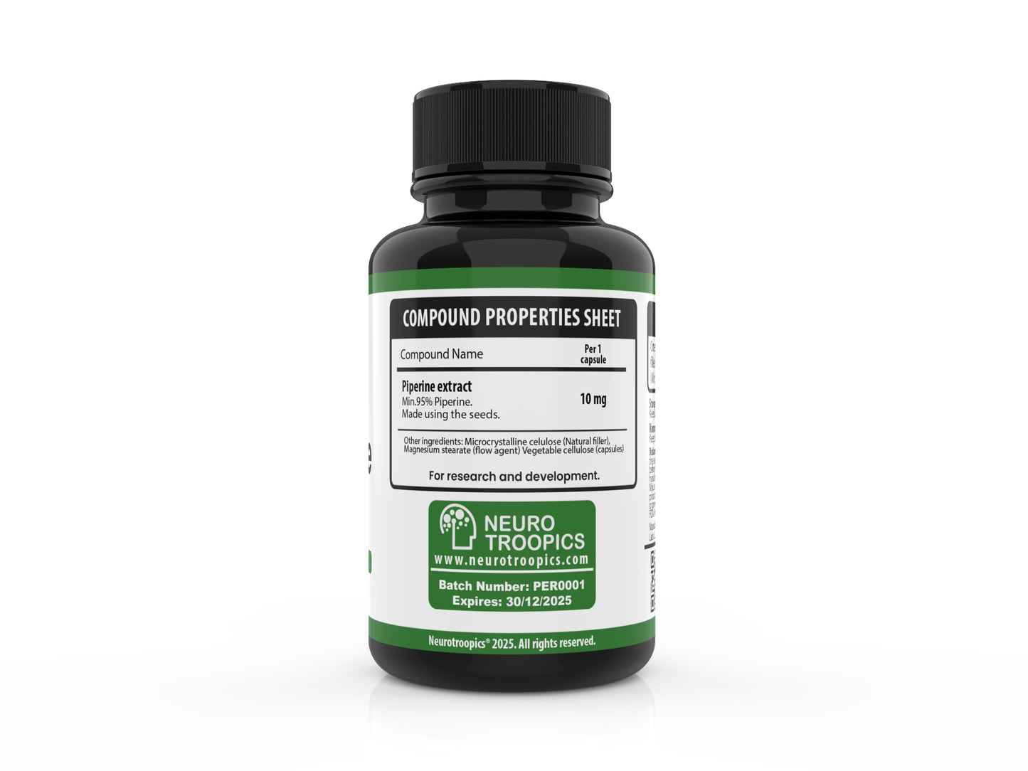 Piperine (Piper Nigrum) 10 Mg - 90 Cápsulas