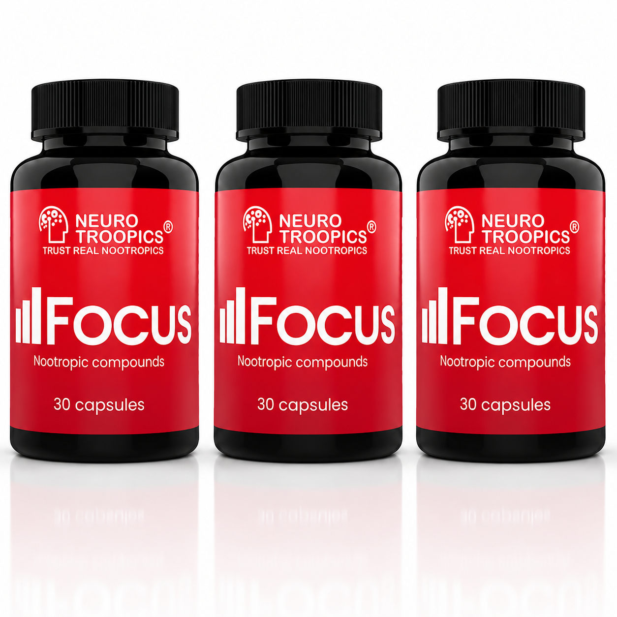 Trio packs Neurotroopics Focus premium
