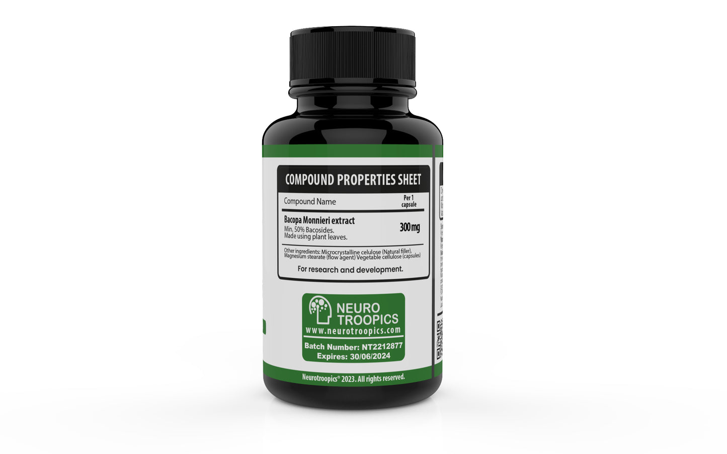 Neurotroopics Bacopa Monnieri - 300mg (min. 50%bacosides)