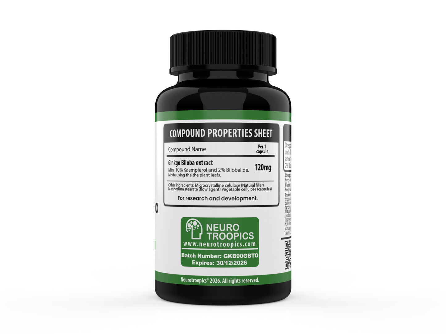 Ginko Biloba - 120 Mg 90 Cápsulas