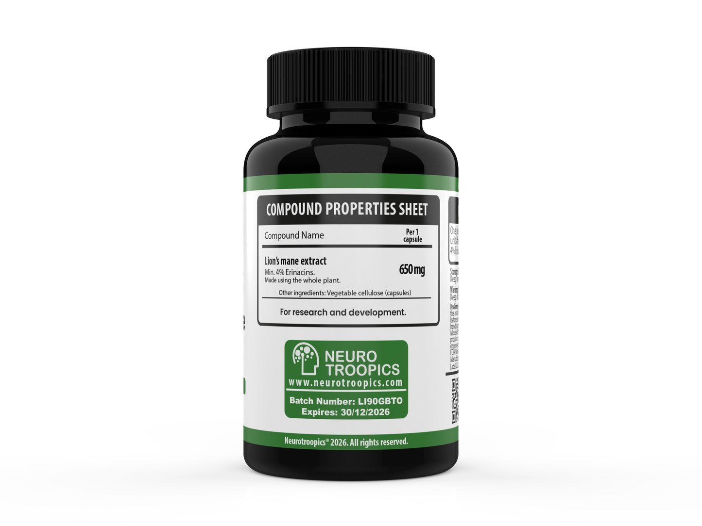 Melena de león premium Cápsulas 650 mg