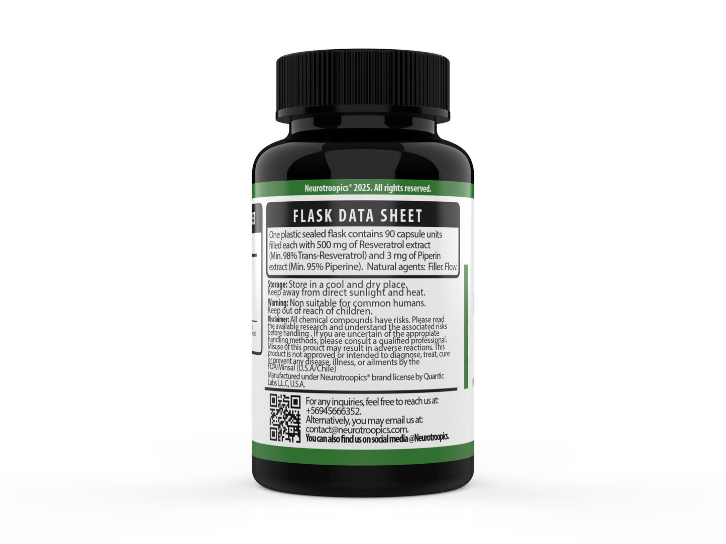 Trans-Resveratrol + Piperina – 503 Mg